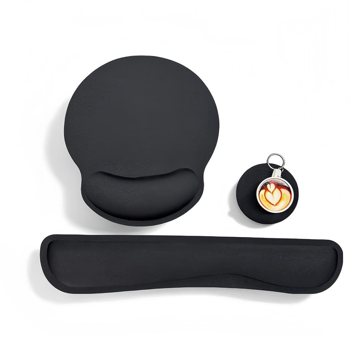 Memory Foam Wrist Rest Mouse Pad Set Anti-Slip Wrist Support Keyboard Pad Hand Rest Cushion Wrist Pad Set