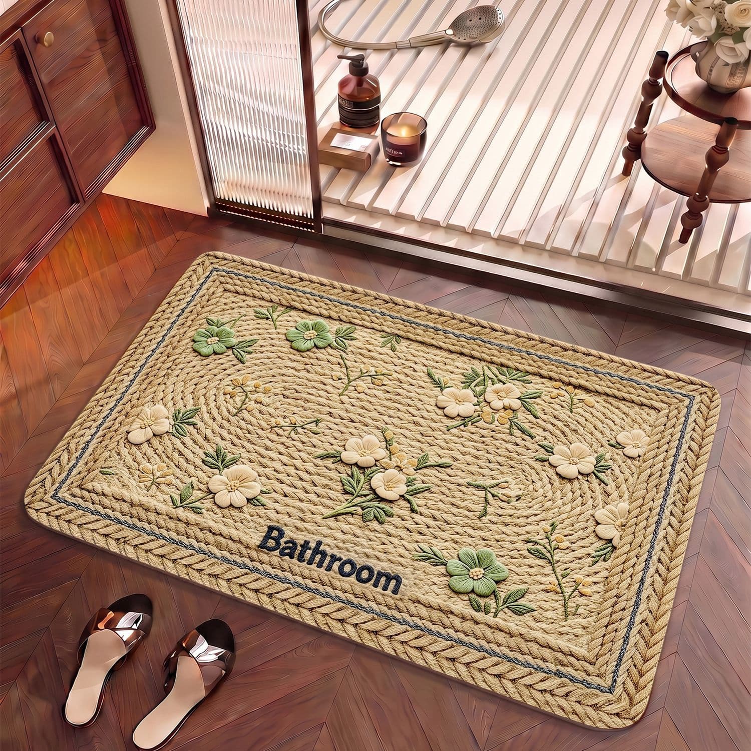 2026 New Bathroom Floor Mat Anti-slip Mat Water Absorbent Quick-drying Bathroom Floor Mat Carpet Bathroom Toilet Door Mat