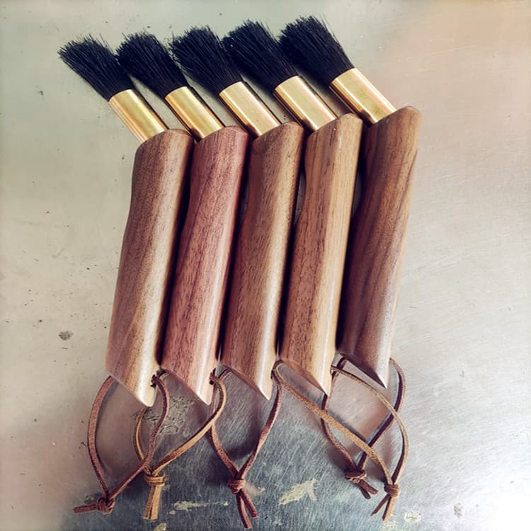 Coffee Brush Cleaning Brush Wooden Cleaning Brush Rosewood Bristle Brush Wholesale Coffee Accessories Brush Wood Brush