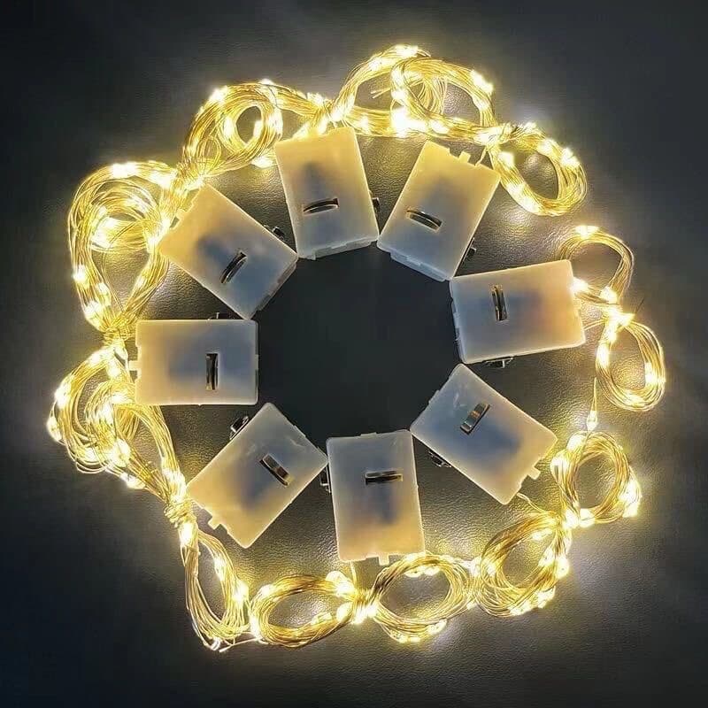 Ready Stock LED Copper Wire Light Strings for Bouquet Decoration, Atmosphere Colored Lights, Street Stall Light Wholesale with Three-Speed Adjustment