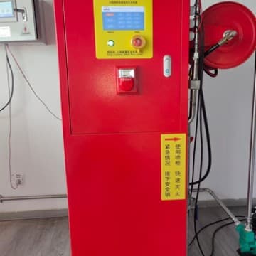 Automatic fire extinguishing for mobile electric vehicle sheds, electric vehicle automatic fire suppression, AI flame recognition camera.