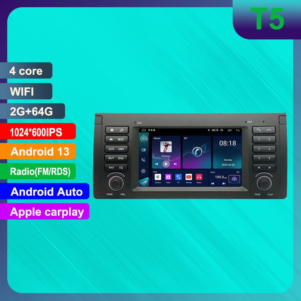 For 7-inch BMW E39 Android Car Navigation GPS HD Screen Bluetooth Multimedia Car Player