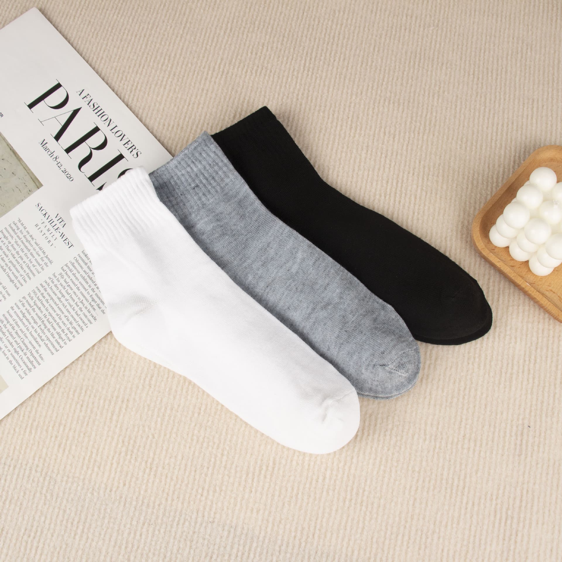 Men's Sports Socks Large Computer Men's Polyester Cotton Flat Medium Tube Cheap Stall Socks Foot Bath Socks Wholesale