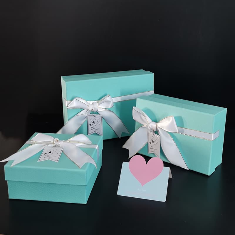 Blue Sky and Earth Lid Gift Box, Creative Birthday Lipstick Perfume Gift Box, Gift Packaging Box, In Stock