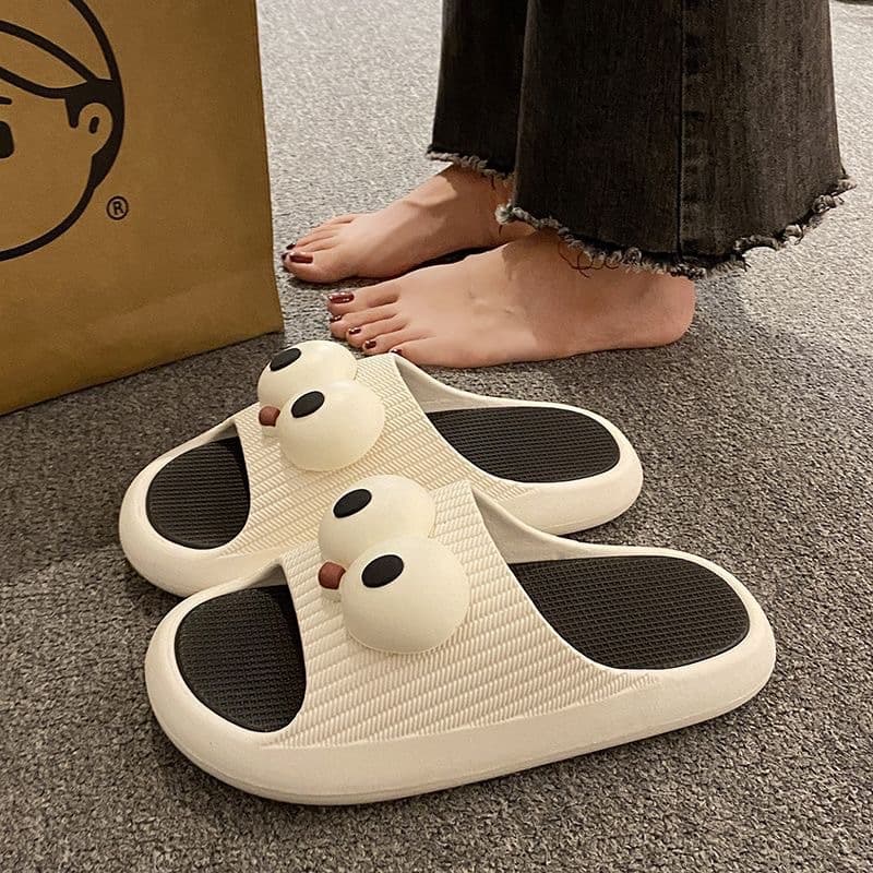 Ins Simple and High-End Style Slippers with a Soft Feel for Women, 2025 New Model, Suitable for All Seasons, Couples, Indoor Home Use, Anti-Odor