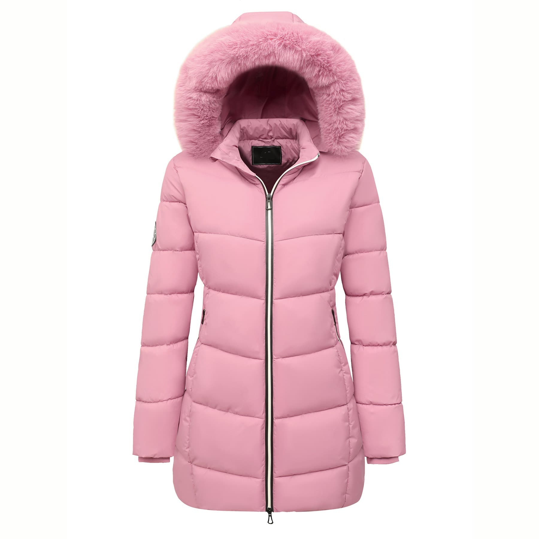2025 winter European size women's down jacket with velvet and thickening, windproof and warm, cross-border factory foreign trade customization