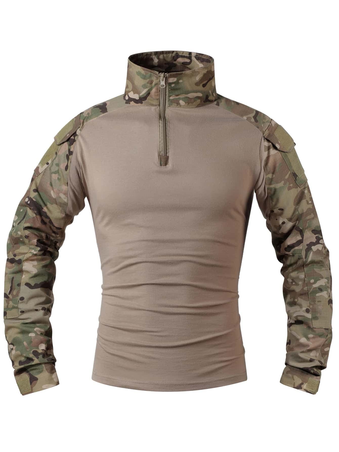 2026 Men's Amazon Camouflage Outdoor Military Enthusiast Wear-Resistant Sports Breathable T-Shirt Top Combat Uniform In Stock Foreign Trade