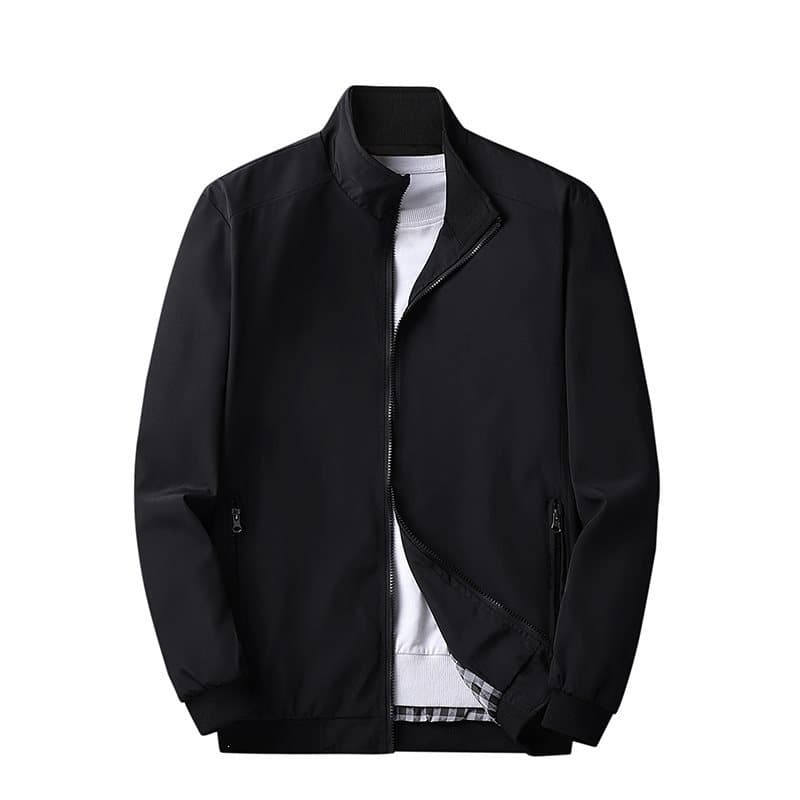 2026 Men's Autumn/Winter New Casual Jacket for Middle-aged Businessmen with Turn-down Collar, Father's Style Jacket