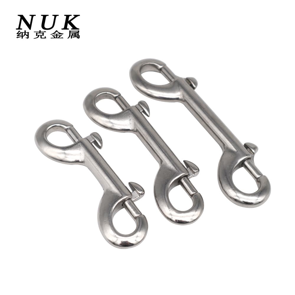 316 Stainless Steel Double-Headed Spring Hook, Type B Hook, Dog Chain Head, Diving Hook, Outdoor Diving Quick-Release Hook Accessories