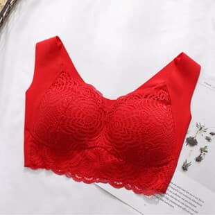 Sports Bra for Women, Shockproof, Push-Up, Shaping, Wire-Free, Seamless, Plus Size, Thin, Sleep Vest Style, Minimizer Bra