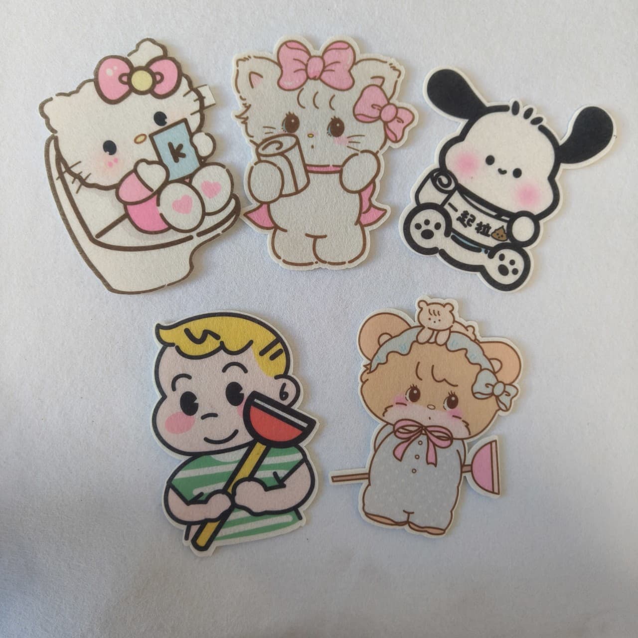 Bathroom self-adhesive toilet stickers, cute cartoon bathroom fragrance diffuser odor-eliminating toilet seat decorative stickers, manufacturer in stock
