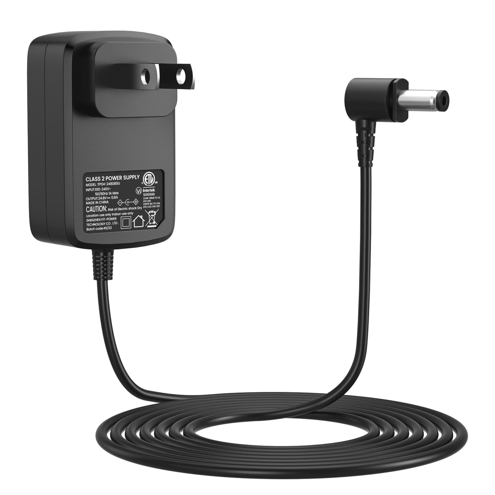 Shark Vacuum Cleaner 24.8V 0.8A Power Adapter Cordless Vacuum Charger High Quality ETL Certified Suitable for Batteries