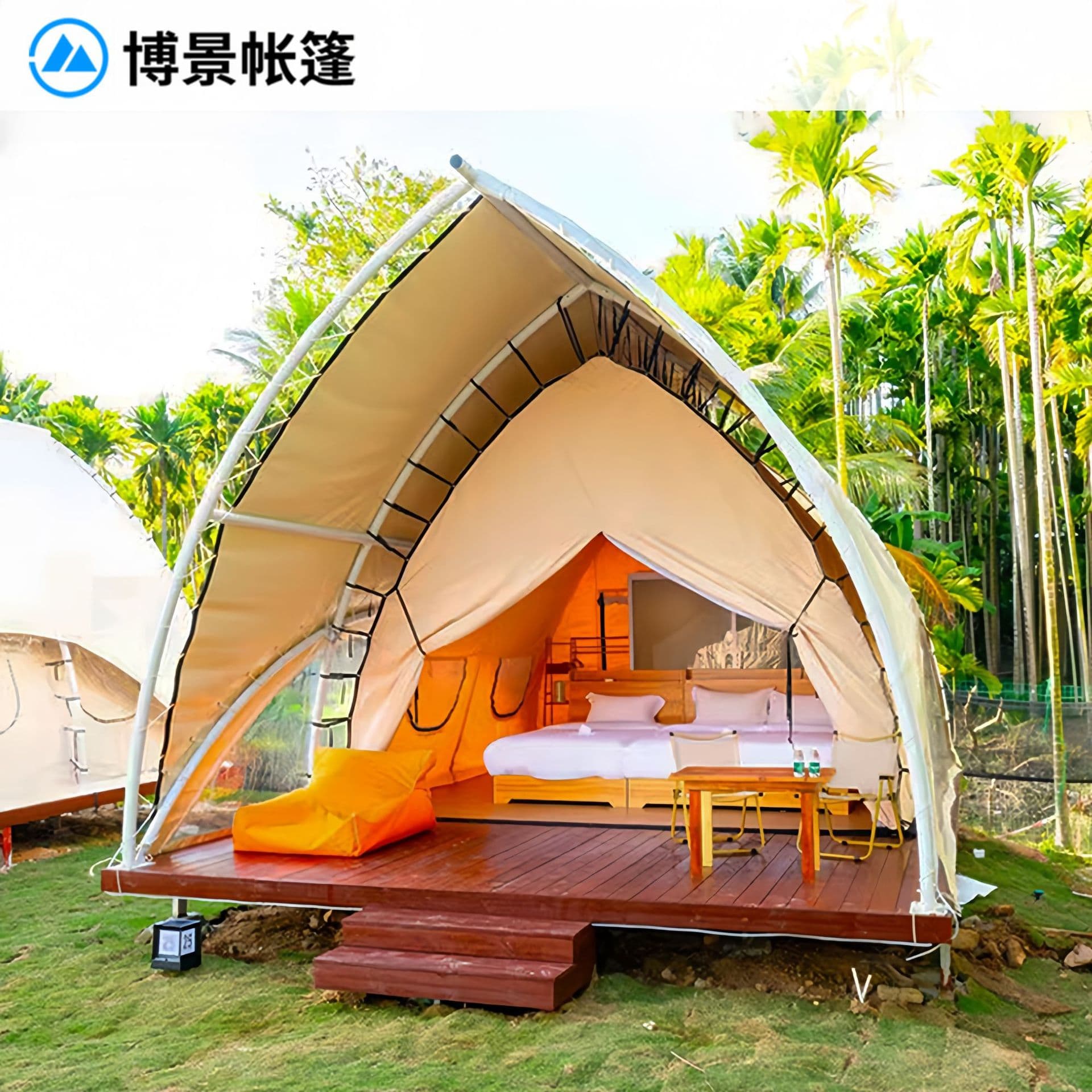 Luxury Camping Sailboat Tent Outdoor Hotel Tent Campground Seaside Homestay Camping Base Large Tent Hotel