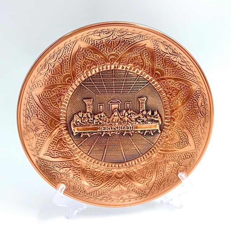 cross border tray last supper israeli metal crafts jewish sabbath holiday vintage crafts