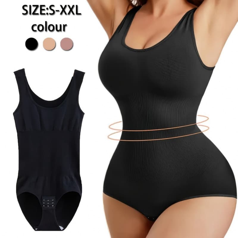 Cross-border Temu Hot-Selling Shapewear Bodysuit Vest, Waist and Tummy Control, Hip Lifting, Open Crotch, No Need to Remove Shapewear Bodysuit