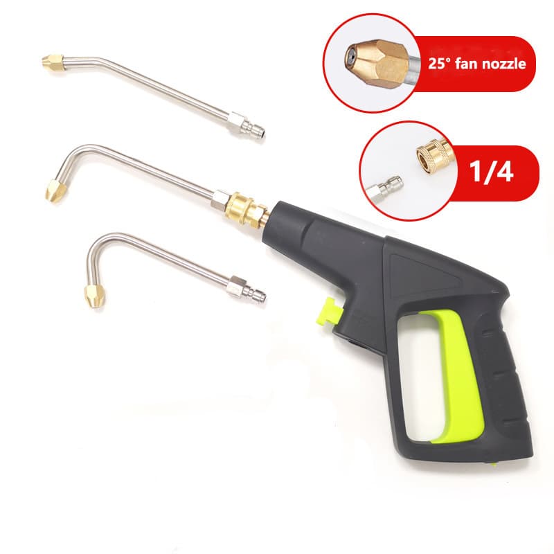 High-Pressure Car Wash Gun Extension Wand with 90-Degree Angled Nozzle, U-Shaped Wand Fan Spray Nozzle for Pressure Washer