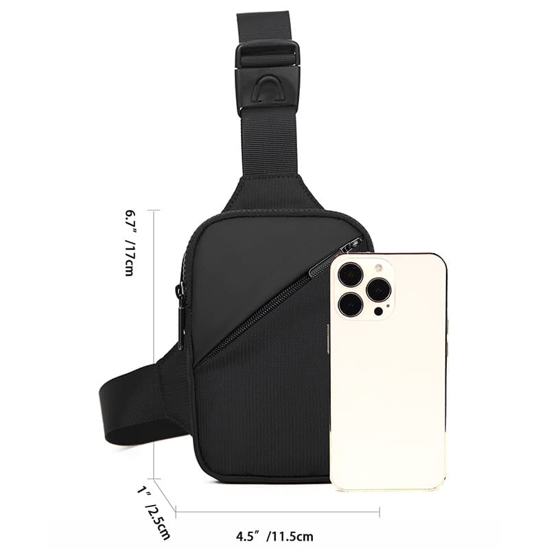 Men's Tactical Chest Bag Crossbody Sling Bag Hip Pack Shoulder Bag for Students Sports