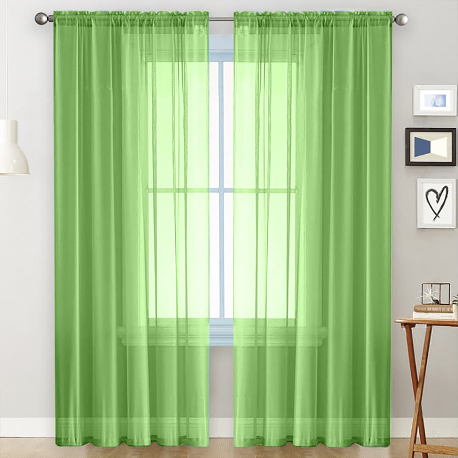 1Pc Trilon Curtain Rod Multi-Color Curtain Gauze for Living Room, Bedroom, Study, Living Room Decoration, No-Drill Partition