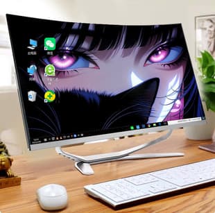 Core 9th Gen i5 i7 i9 Desktop Computer Host Office Home Business Assembled Complete Set Desktop Computer