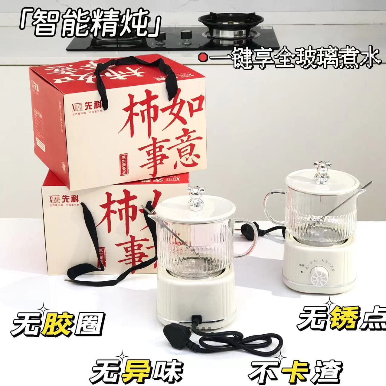 SAST Multifunctional Health Cup Mini Health Pot Office Kettle for Boiling Water and Flower Tea, Small Electric Kettle for Home Use