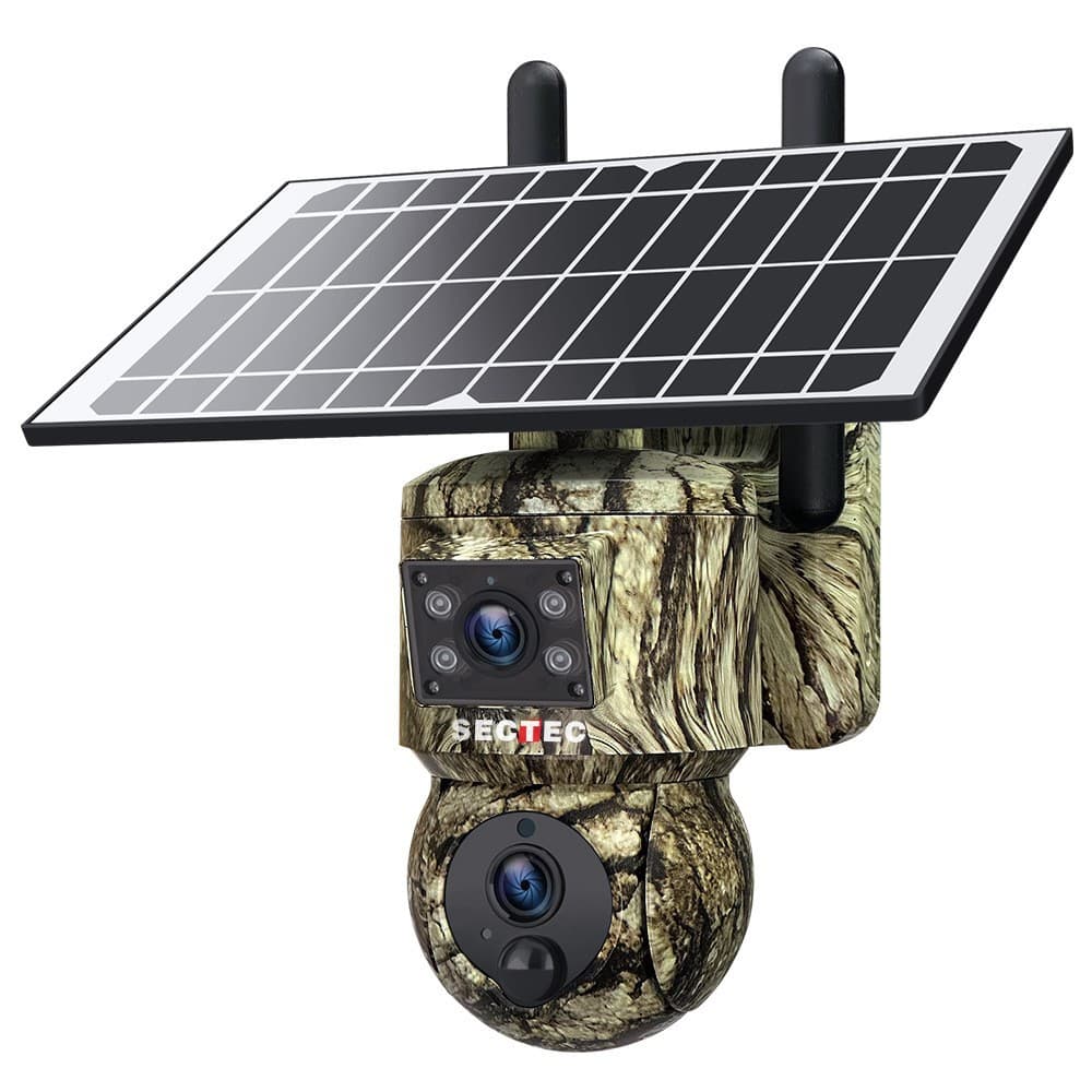 Factory cross-border binocular solar camera 6-megapixel high-definition outdoor camouflage solar camera