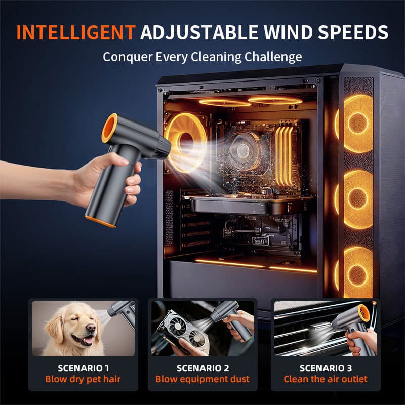 High-Power Turbo Fan High-Speed Brushless Motor Handheld Super Strong Wind Snow Blowing Dust Blowing Water Blowing Tool