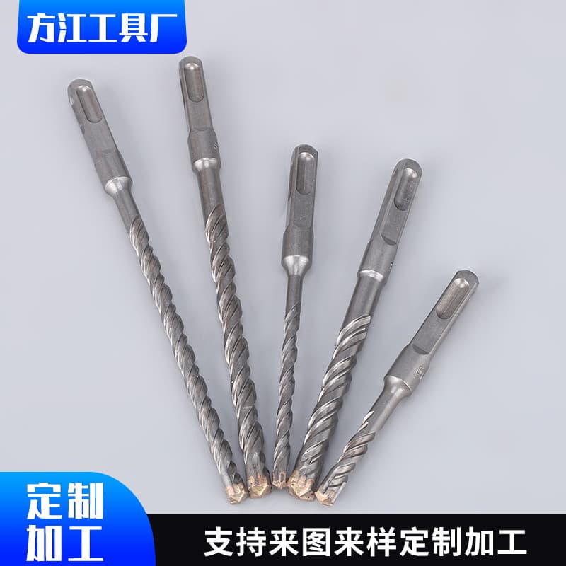 Customizable cross-type alloy four-edge hammer drill bits, square shank for concrete and cement walls