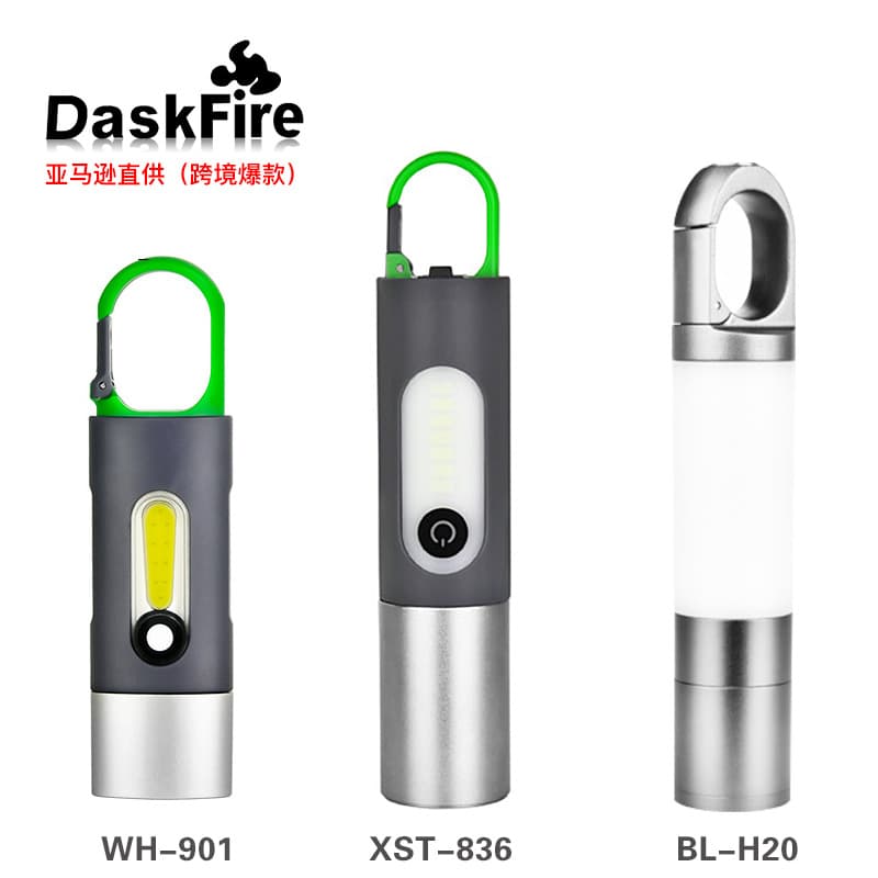 Outdoor Camping Zoomable Bright Flashlight Multi-Functional Illumination Flashlight Type-C Rechargeable Camping Light Product 93
