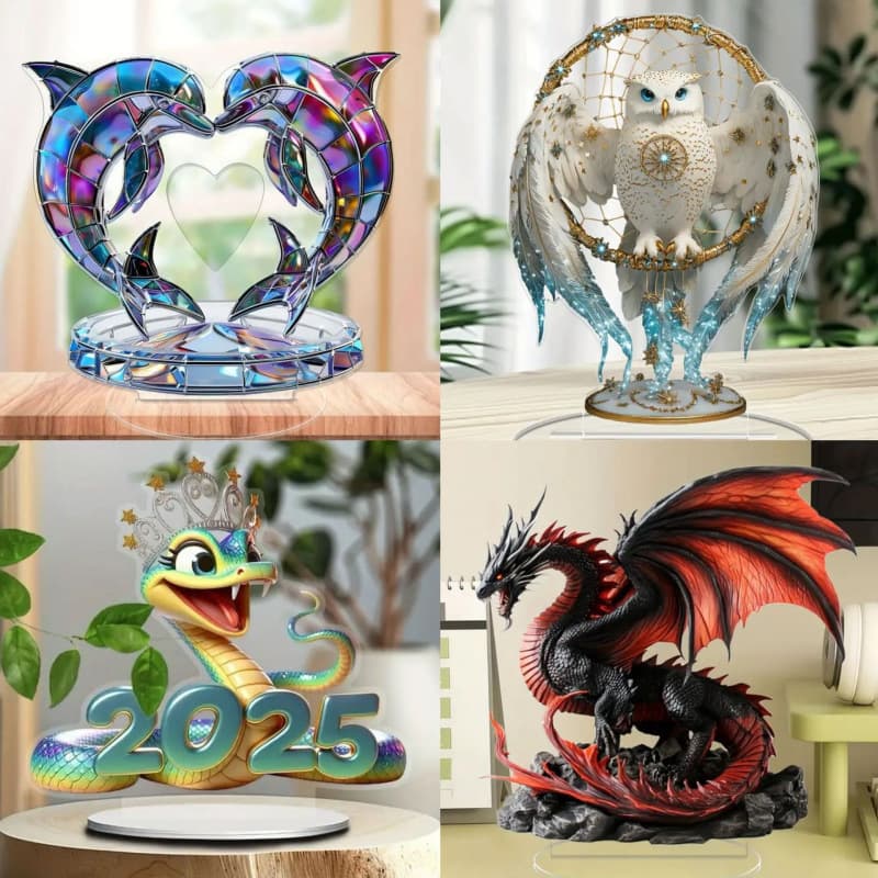 Hanging decorations cross-border acrylic standing tabletop decorations for families, perfect gifts for offices, holidays and birthdays