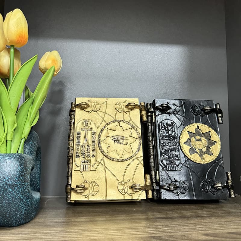 Cross-border new mummy book of the dead magic book resin crafts ornaments customized