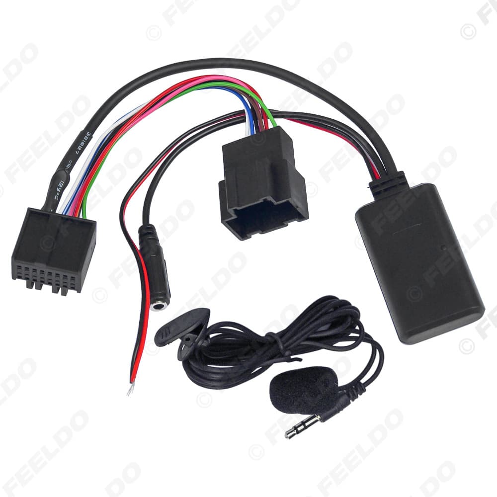 For Saab 9-3 9-5 Head Unit Aux Bluetooth Wireless Music + MIC Call Wireless Bluetooth Audio Cable