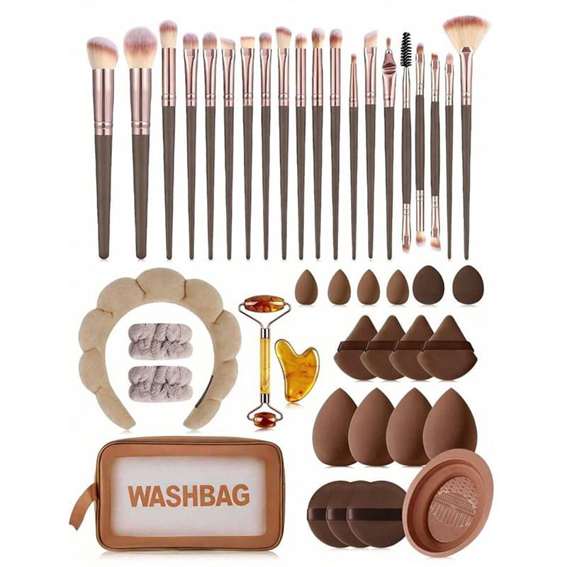 New 44-Piece Makeup Tool Set, Makeup Sponge and Face Sponge Combo, Drop Shipping for Temu and Shein