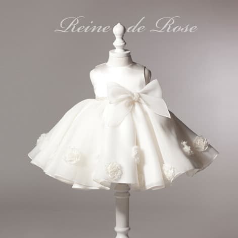 Princess Style Baby Girl Wedding Dress Children's Ceremony Dress Puffy Skirt Flower Girl Dress with Butterfly Knot
