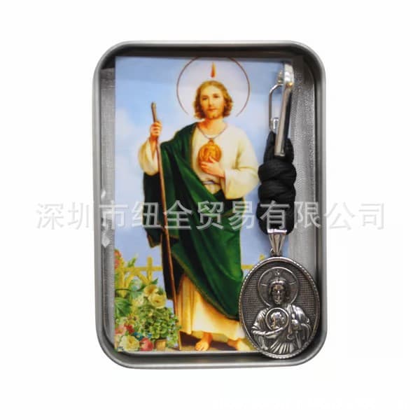 Cross-border hot selling Stainless Steel Catholic Pocket Medal Prayer Kit