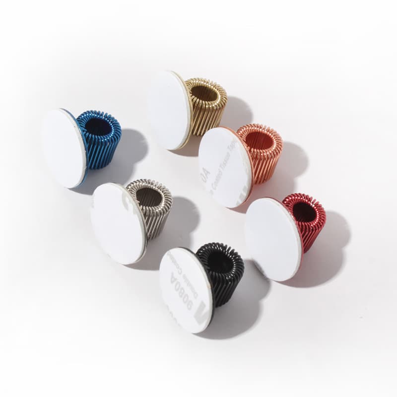 One-hole adhesive pen holder 3M foam glue single-hole hook spring clip gold pen clip swimming black pen insert