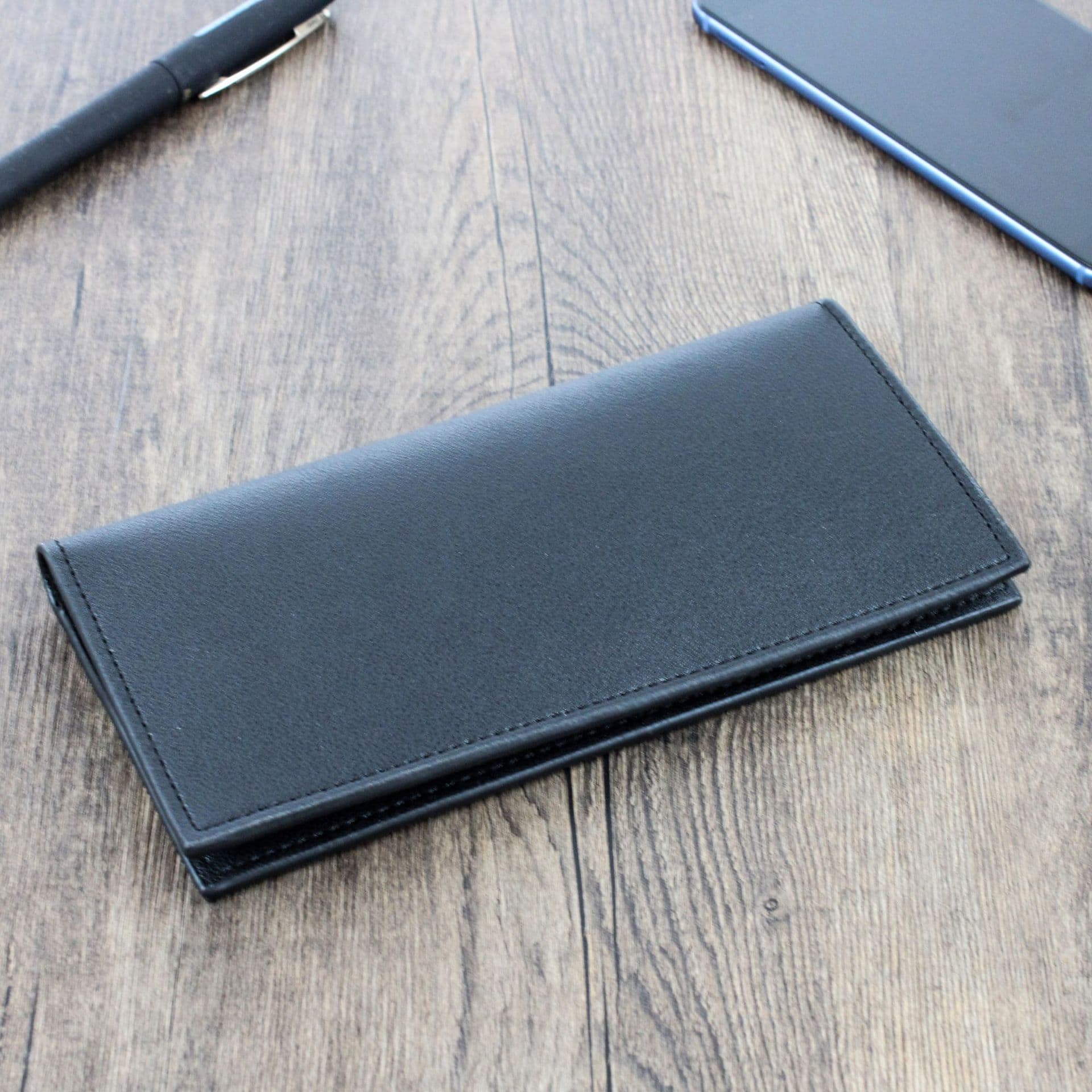 New Men's Wallet Long Billfold Slim Soft Leather Card Holder Large Capacity Fashionable Suit Wallet