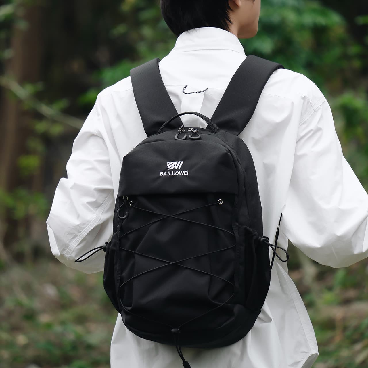 Outdoor Minimalist Small Backpack for Men and Women, Korean-Style Unique Design, College Student Travel Backpack, Lightweight Hiking Backpack