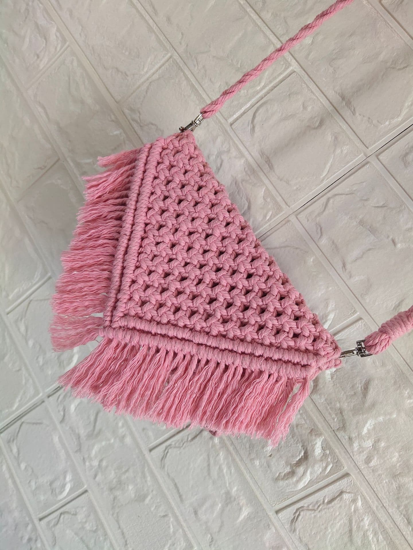 Nordic Style New Woven DIY Bag with Fringe, Crossbody Shoulder Bag for Women