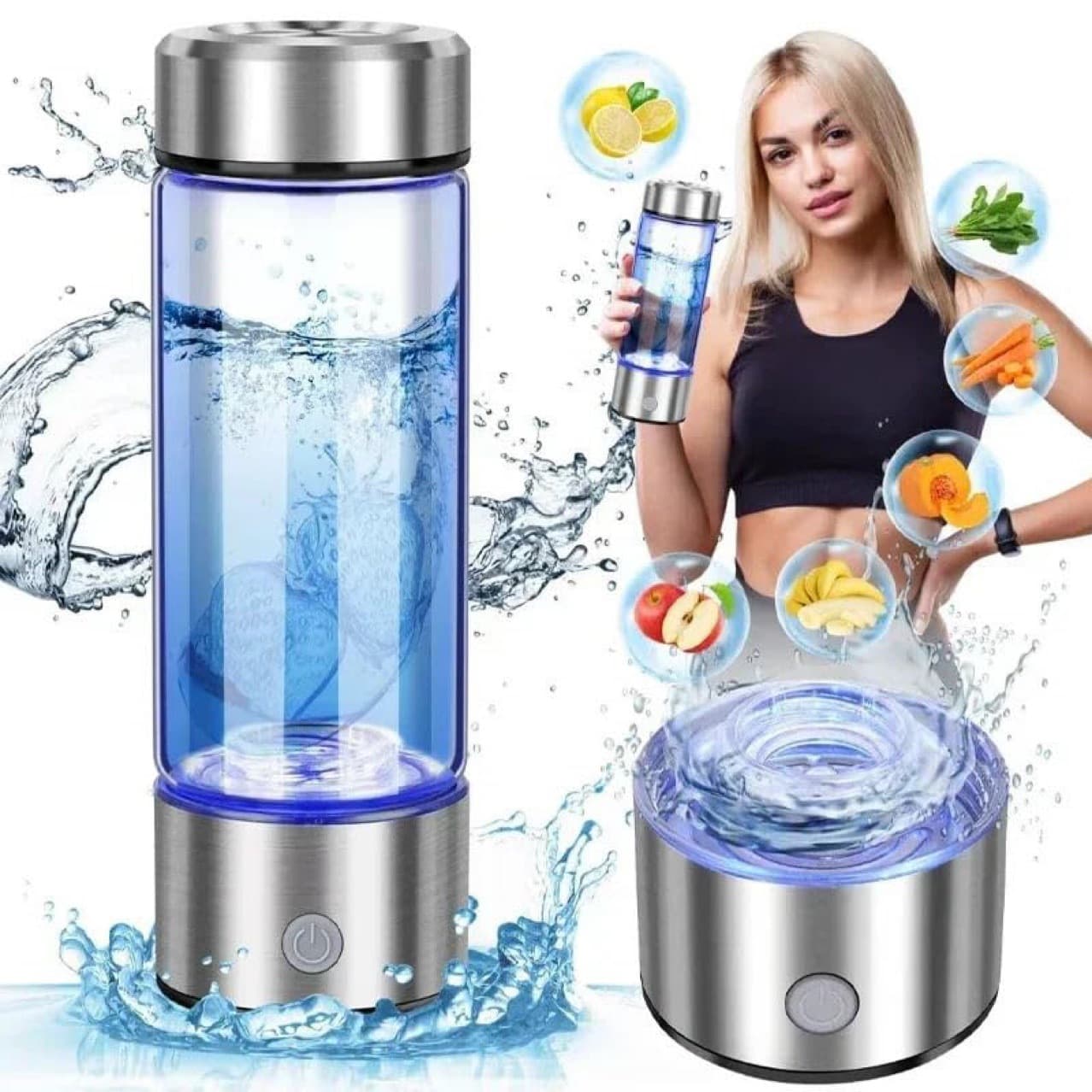 Amazon Hot-Selling Fifth Generation SPE Electrolysis Hydrogen Generation Cup, Smart Hydrogen Water Cup, High-Concentration Hydrogen-Rich Water Cup Manufacturer
