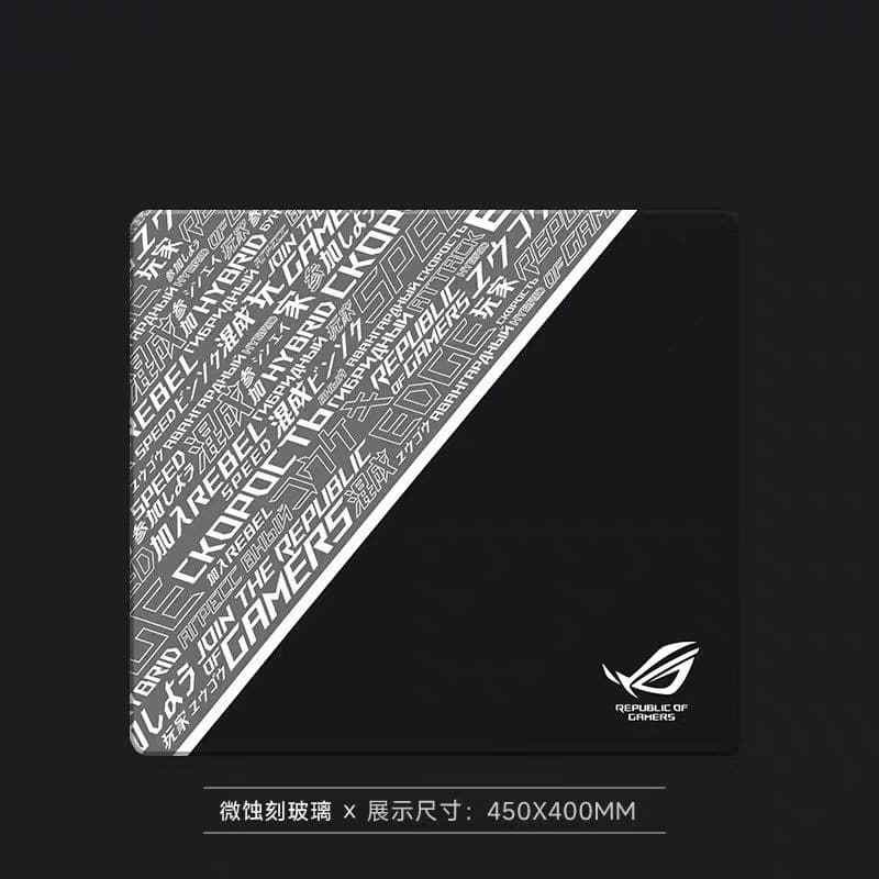 Gaming eSports FPS Mouse Pad, Extra Large Office Computer Desk Pad, Micro-Etched Tempered Glass Mouse Pad