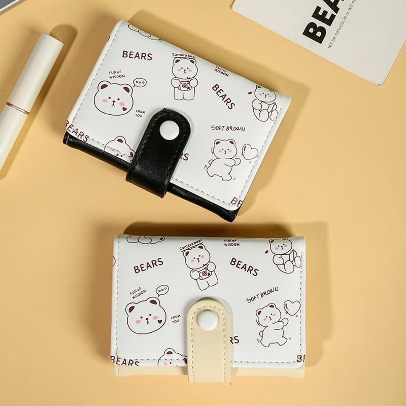 Korean-style women's wallet, short cartoon cute multi-slot coin purse wallet wholesale