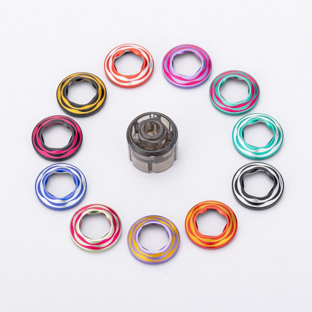 Two-tone aluminum ring black gold compatible with ilum/ilum i top cover iluma i Prime metal ring shell accessory
