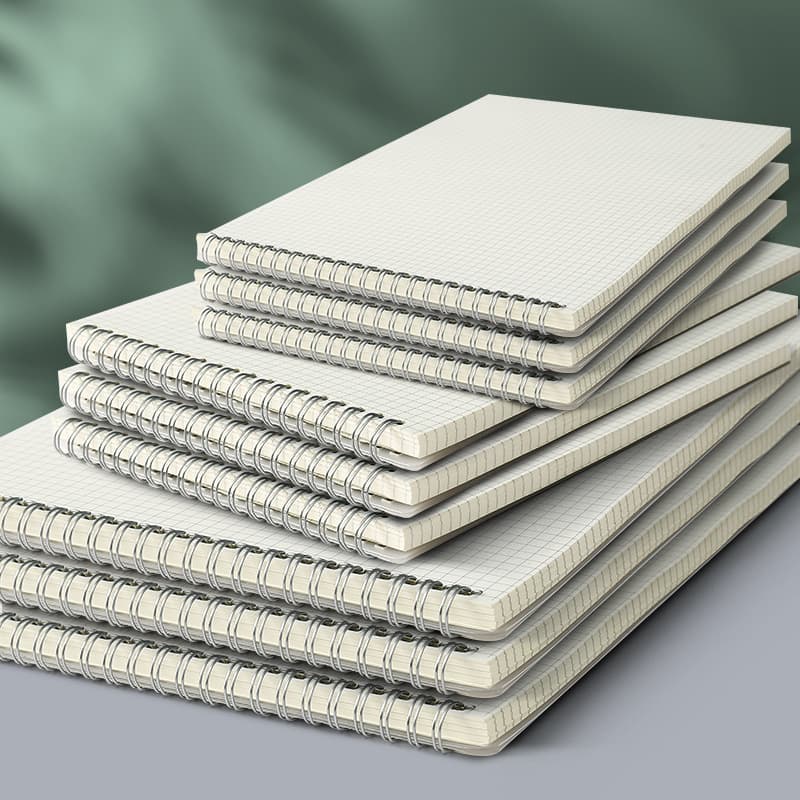 A5 flip-up coil notebook, simple college student ins style super thick Cornell notebook B5 blank grid notebook