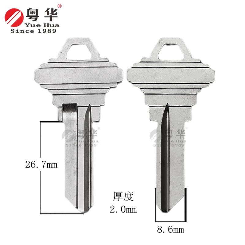 Manufacturer wholesale SC1 key 2.0 pagoda SC key embryo Hungary hotel door lock key embryo civil door key
