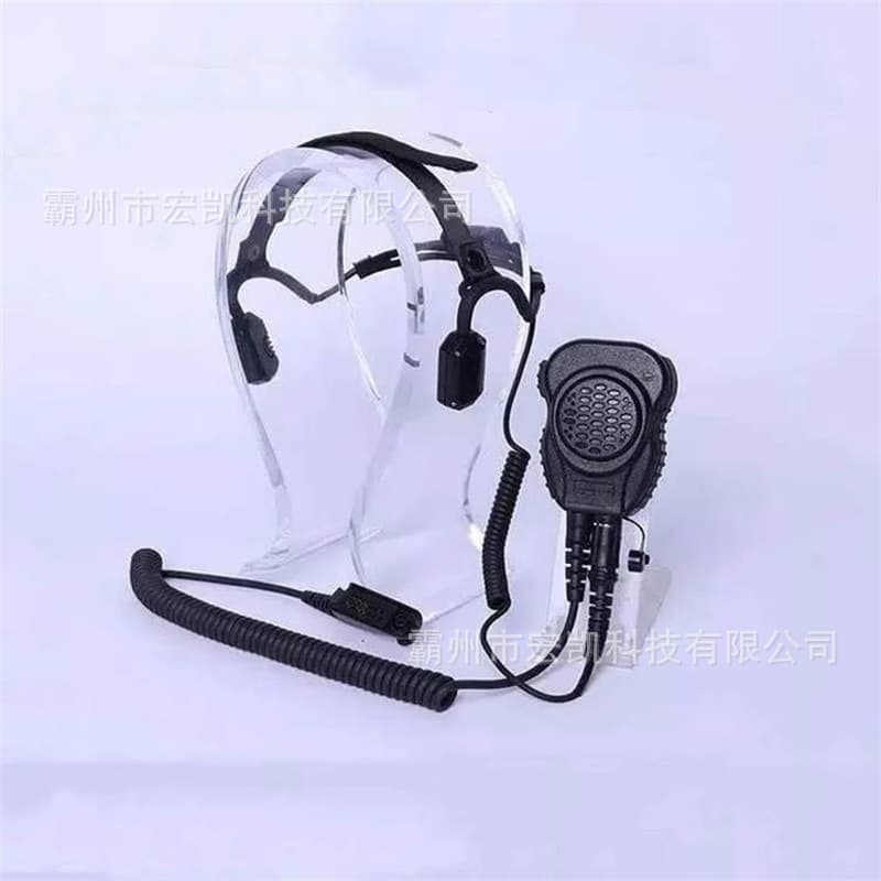 Fire Emergency Bone Conduction Communication Device Dual Bone Conduction Noise Reduction Communication Bone Conduction Intercom Headset K-Type Connector