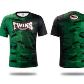 Twin Spirit T-shirt Muay Thai short-sleeved quick-drying men's sports training T-shirt outdoor 3D printing quick-drying