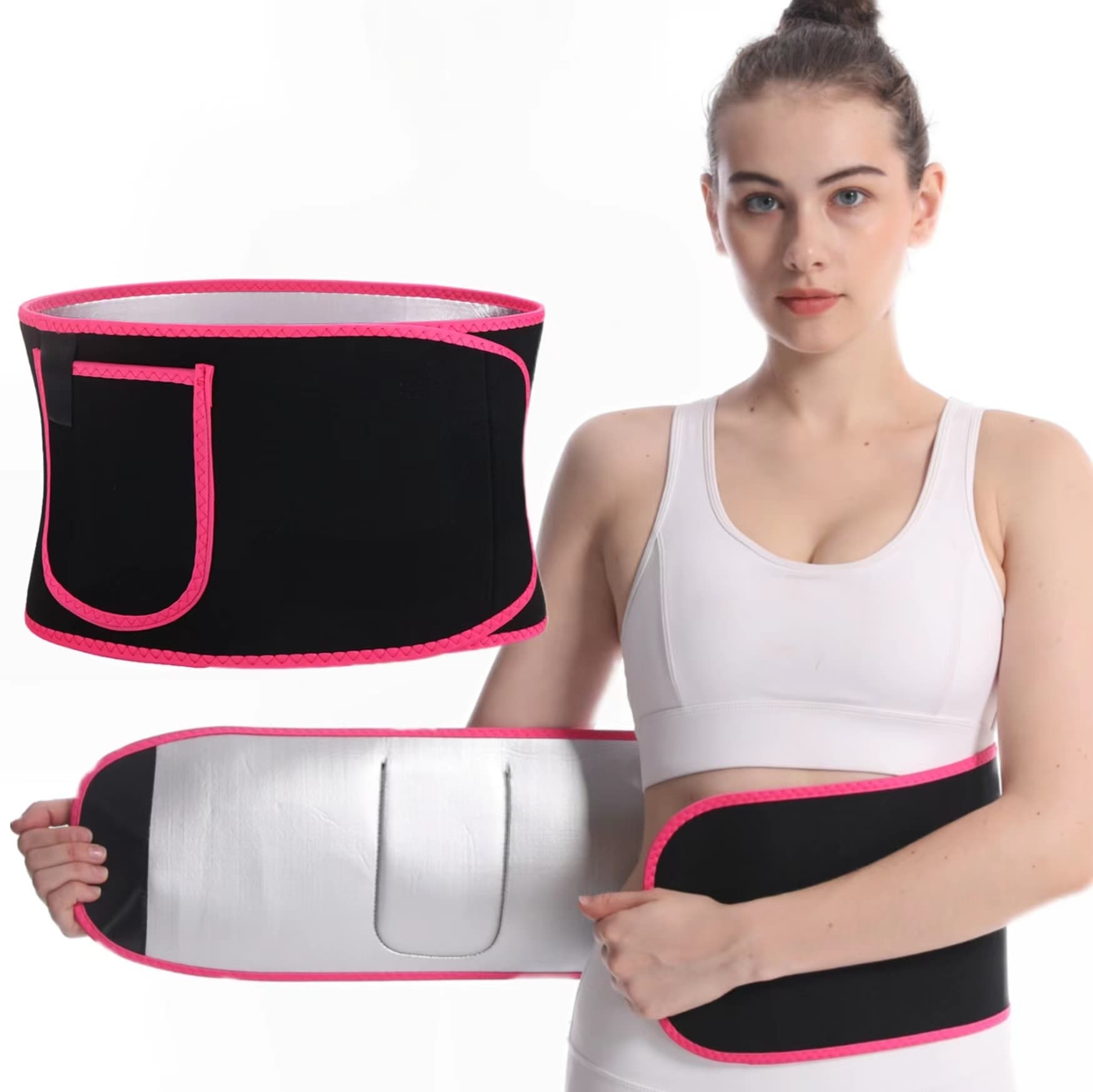 Sport Fitness Sweat Belt Fat Burning Sweat Sweating Abdominal Shaping Belt Waist Trimmer Fitness Equipment