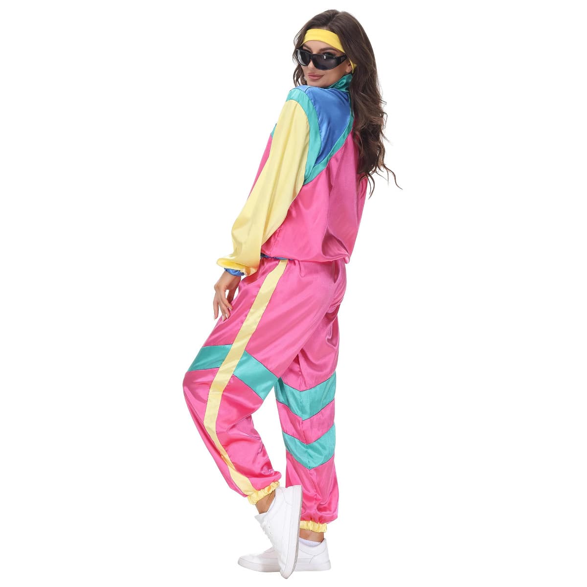 Halloween Party Cosplay Costume Hip Hop Couple Performance Outfit Retro Disco Dance Sportswear