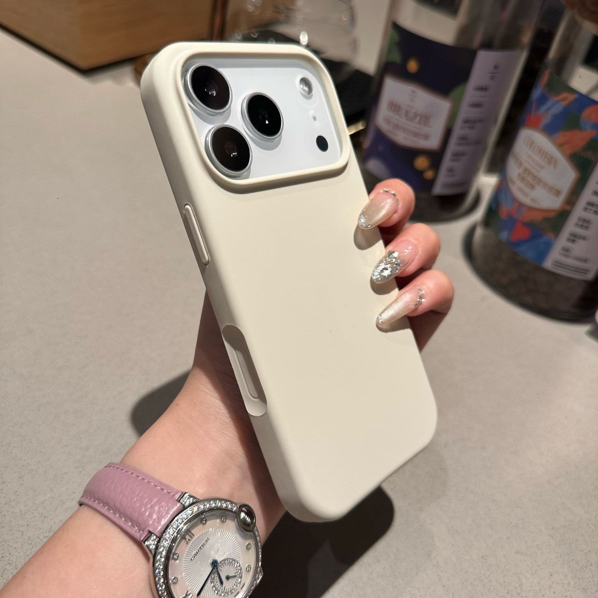 Compatible with iPhone 17 Case, Liquid Silicone Large Hole Shockproof with AI Buttons, Apple 17 Pro Max Protective Case