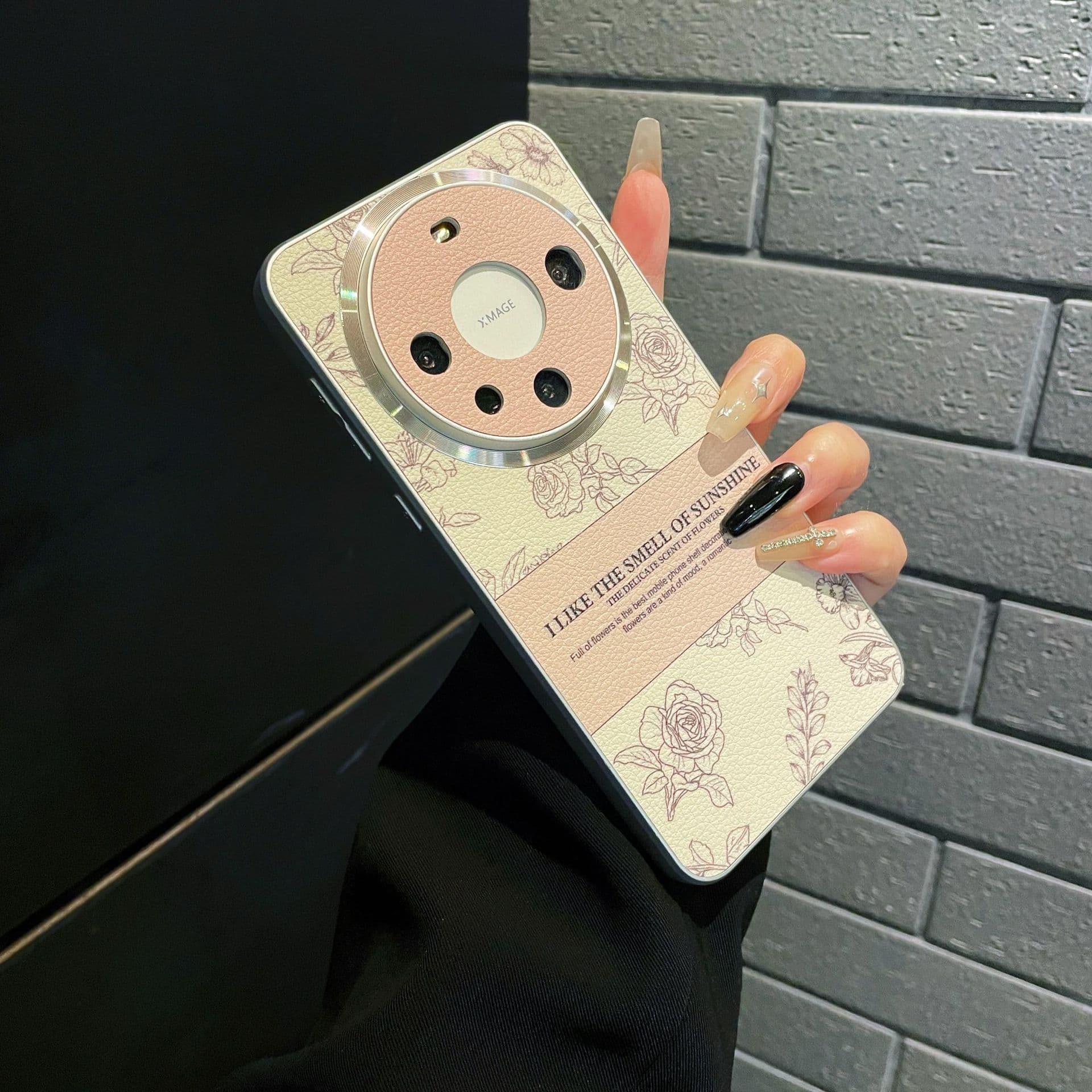 Compatible with Huawei Mate 80 Pro Camellia Phone Case P70 Little Fragrance Style Rose Flower Full Coverage NOVA15 Protective Cover